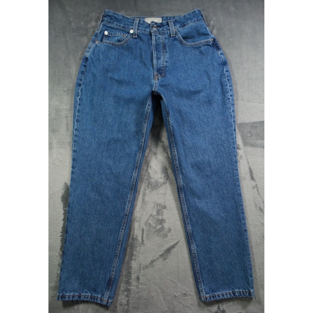 Everlane Jeans Womens Size 29 Blue Denim Curvy '90s Cheeky Straight Button Fly